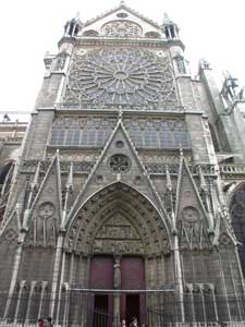 façade du transept nord