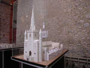 maquette de l'église du XIXe siècle