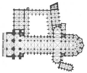 plan de la cathédrale