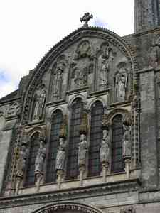 partie haute de la façade